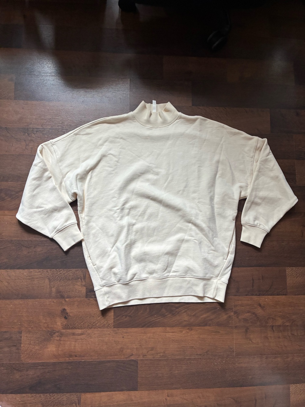 Butter Cream Mock Neck Sweater - Minimal Casual Pullover